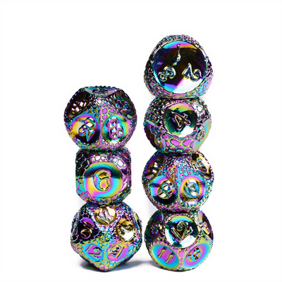Dragonstone: Mystic - Metal RPG Dice Set Metal Dice Foam Brain Games
