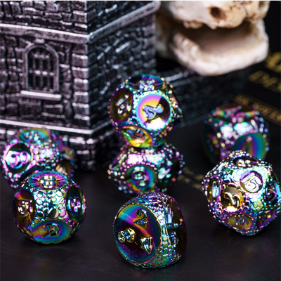 Dragonstone: Mystic - Metal RPG Dice Set Metal Dice Foam Brain Games