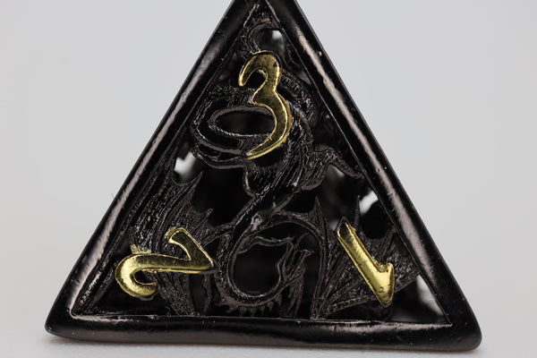 Dragon Essence: Night - Hollow Metal RPG Dice Set Metal Dice Foam Brain Games