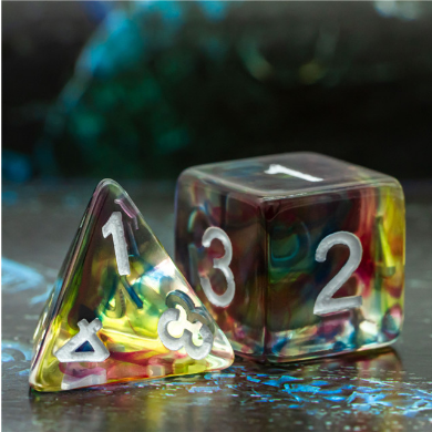 Northern Lights RPG Dice Set Plastic Dice Foam Brain Games