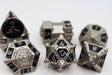 Dice 51: Onyx Ethers - Metal RPG Dice Set Metal Dice Foam Brain Games