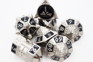 Dice 51: Onyx Ethers - Metal RPG Dice Set Metal Dice Foam Brain Games
