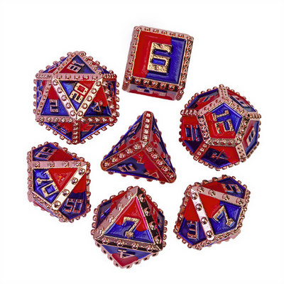 Brigandine Armor: Page - Metal RPG Dice Set Metal Dice Foam Brain Games