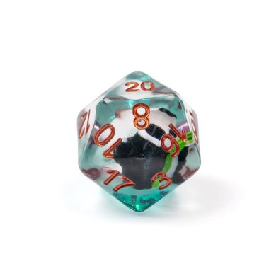 Panda in Bamboo RPG Dice Set Plastic Dice Foam Brain Games