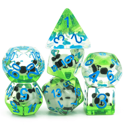 Panda RPG Dice Set Plastic Dice Foam Brain Games
