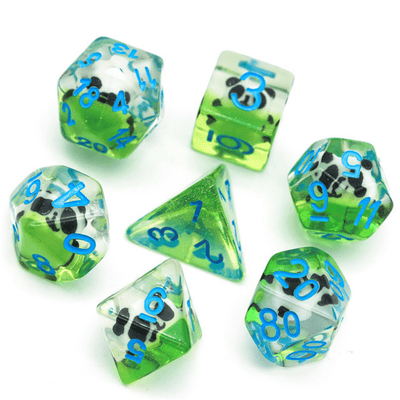Panda RPG Dice Set Plastic Dice Foam Brain Games