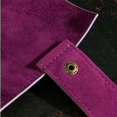 Purple Roll Up Leatherette Dice Mat Dice Box Foam Brain Games