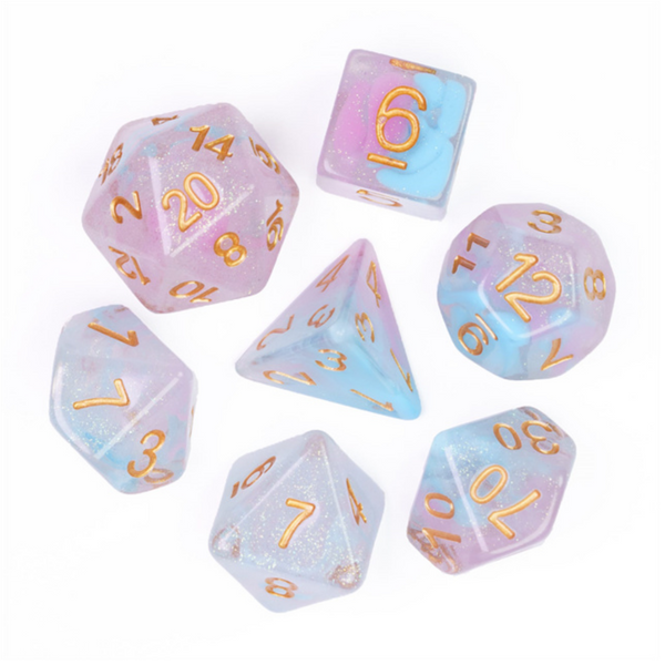 Flare of Ambition RPG Set Plastic Dice Foam Brain Games