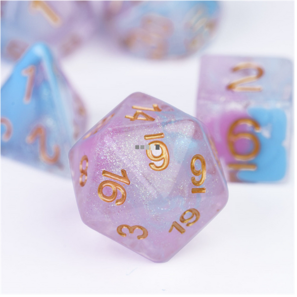 Flare of Ambition RPG Set Plastic Dice Foam Brain Games