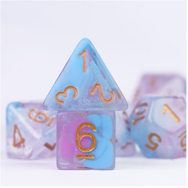 Flare of Ambition RPG Set Plastic Dice Foam Brain Games