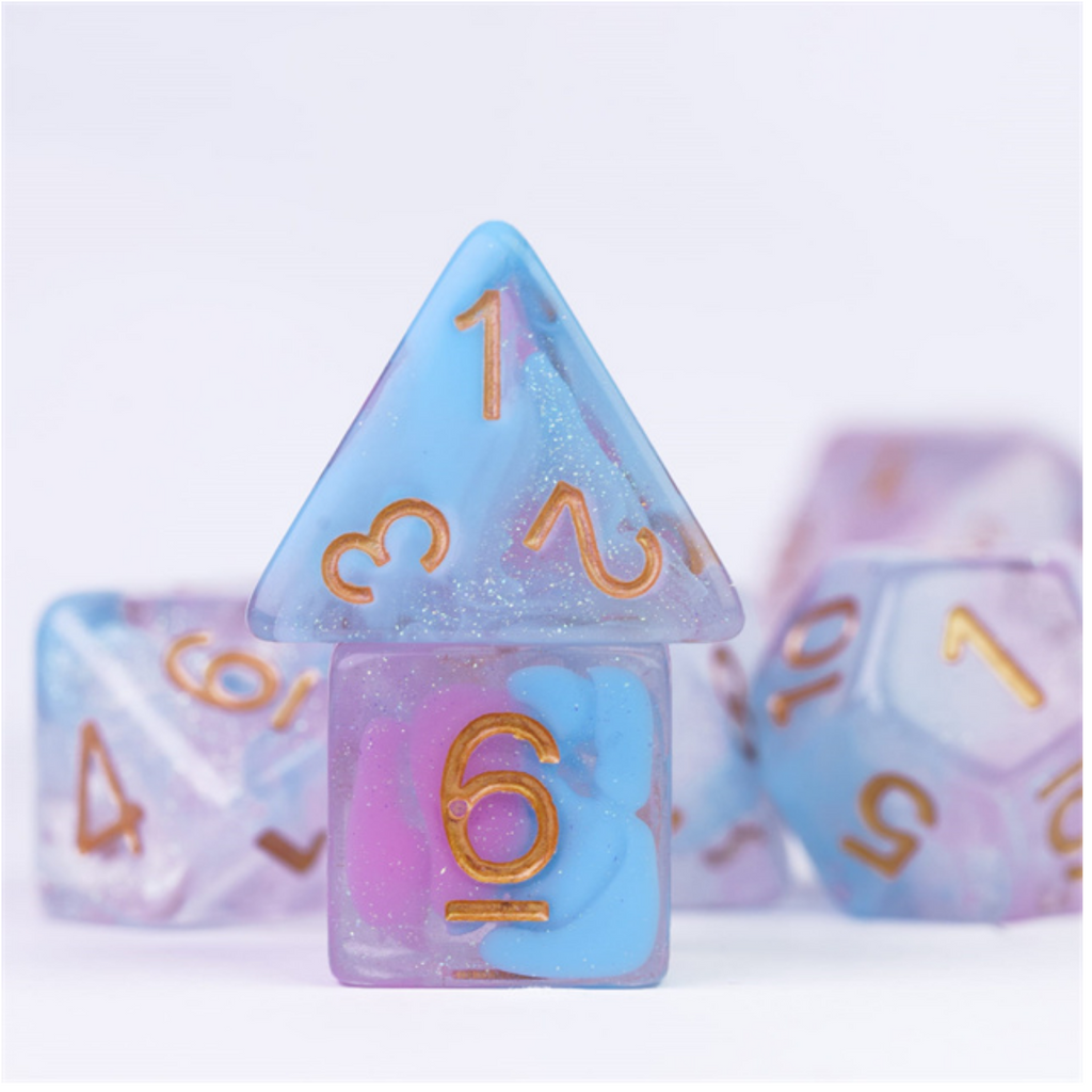 Flare of Ambition RPG Set Plastic Dice Foam Brain Games