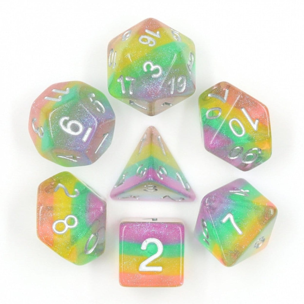 Fairy Dust RPG Dice Set Plastic Dice Foam Brain Games