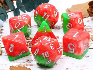 Italian Ice RPG Dice Set Plastic Dice Foam Brain Games