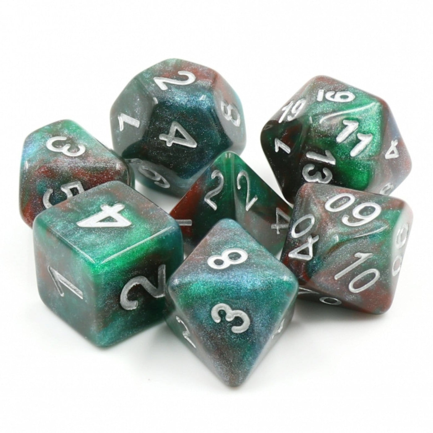 Bloodstone RPG Dice Set Plastic Dice Foam Brain Games