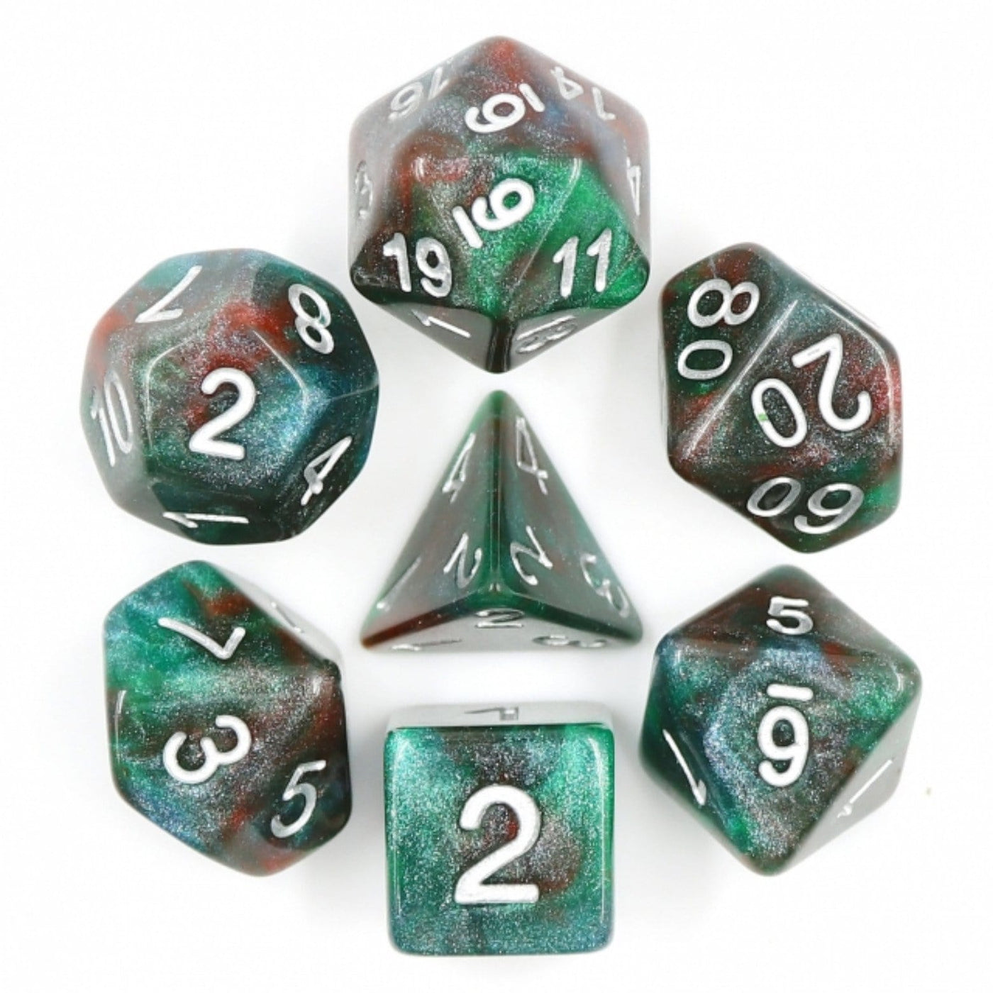 Bloodstone RPG Dice Set Plastic Dice Foam Brain Games