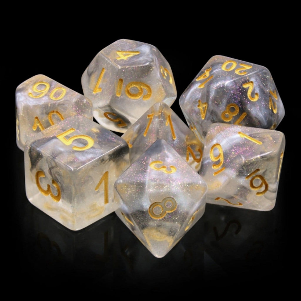 Sky Haze RPG Dice Set Plastic Dice Foam Brain Games