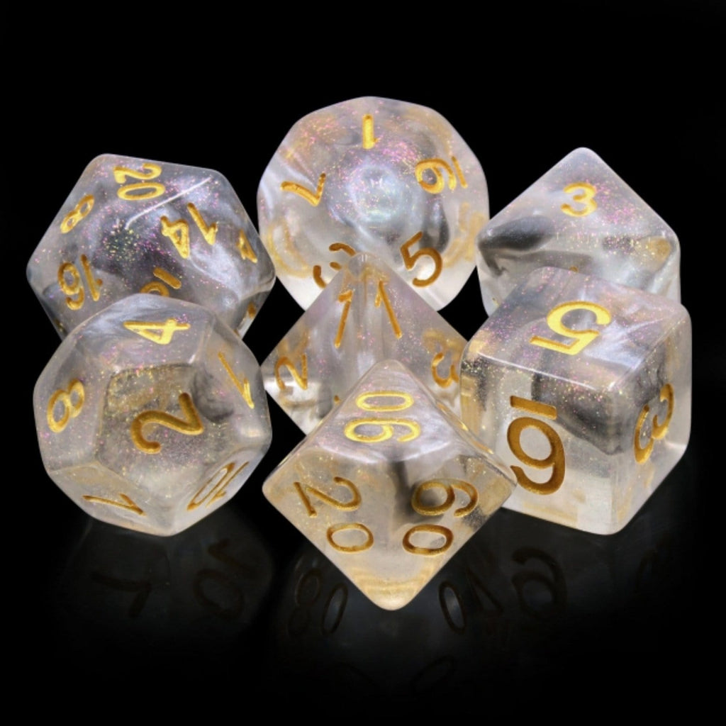 Sky Haze RPG Dice Set Plastic Dice Foam Brain Games