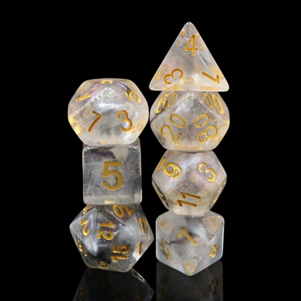 Sky Haze RPG Dice Set Plastic Dice Foam Brain Games