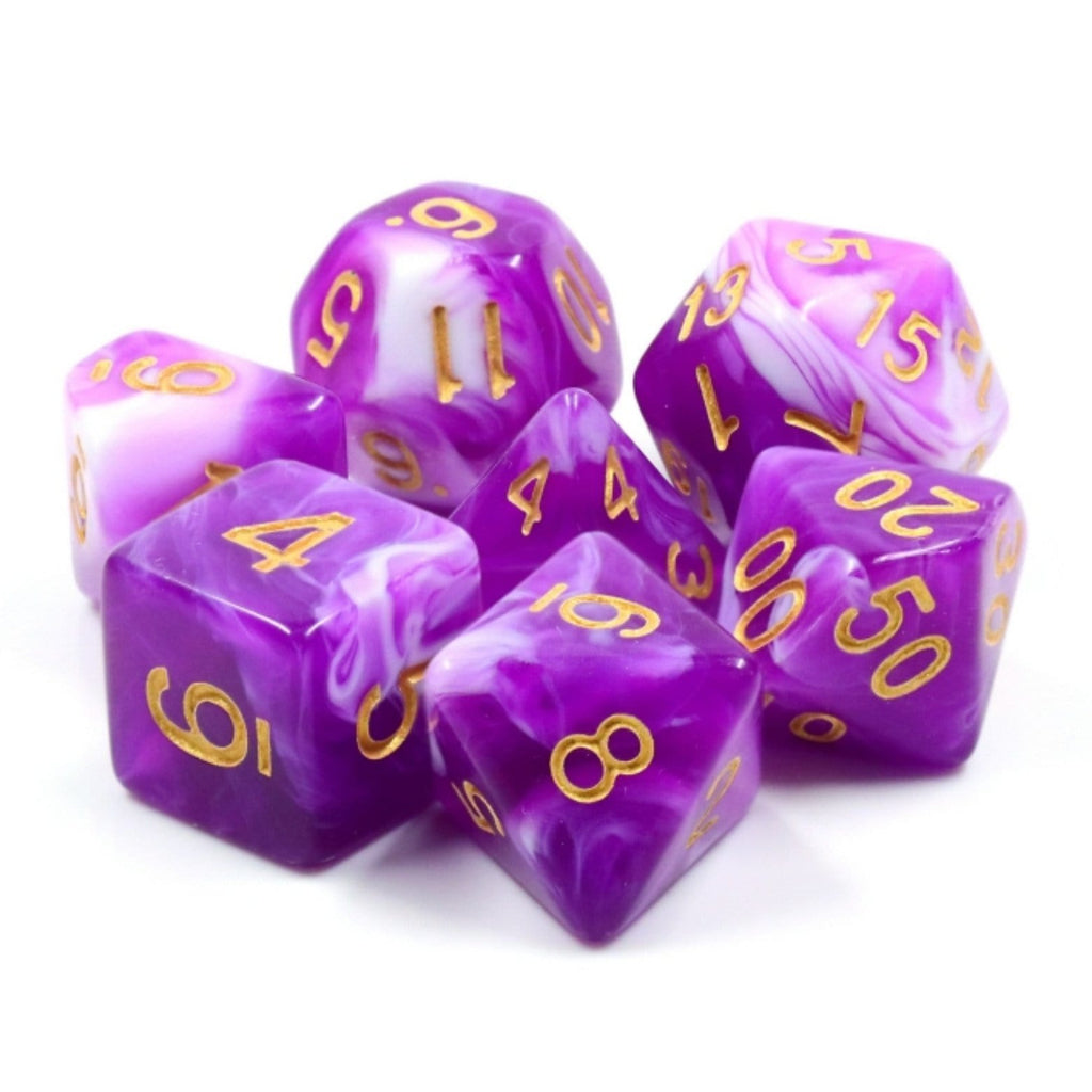 Berry Cream RPG Dice Set Plastic Dice Foam Brain Games