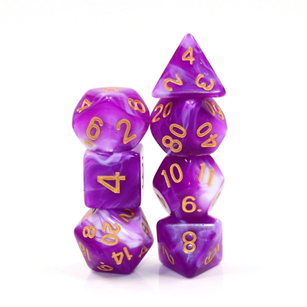 Berry Cream RPG Dice Set Plastic Dice Foam Brain Games