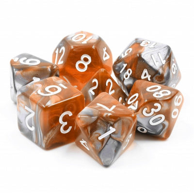 Amber Shard RPG Dice Set Plastic Dice Foam Brain Games