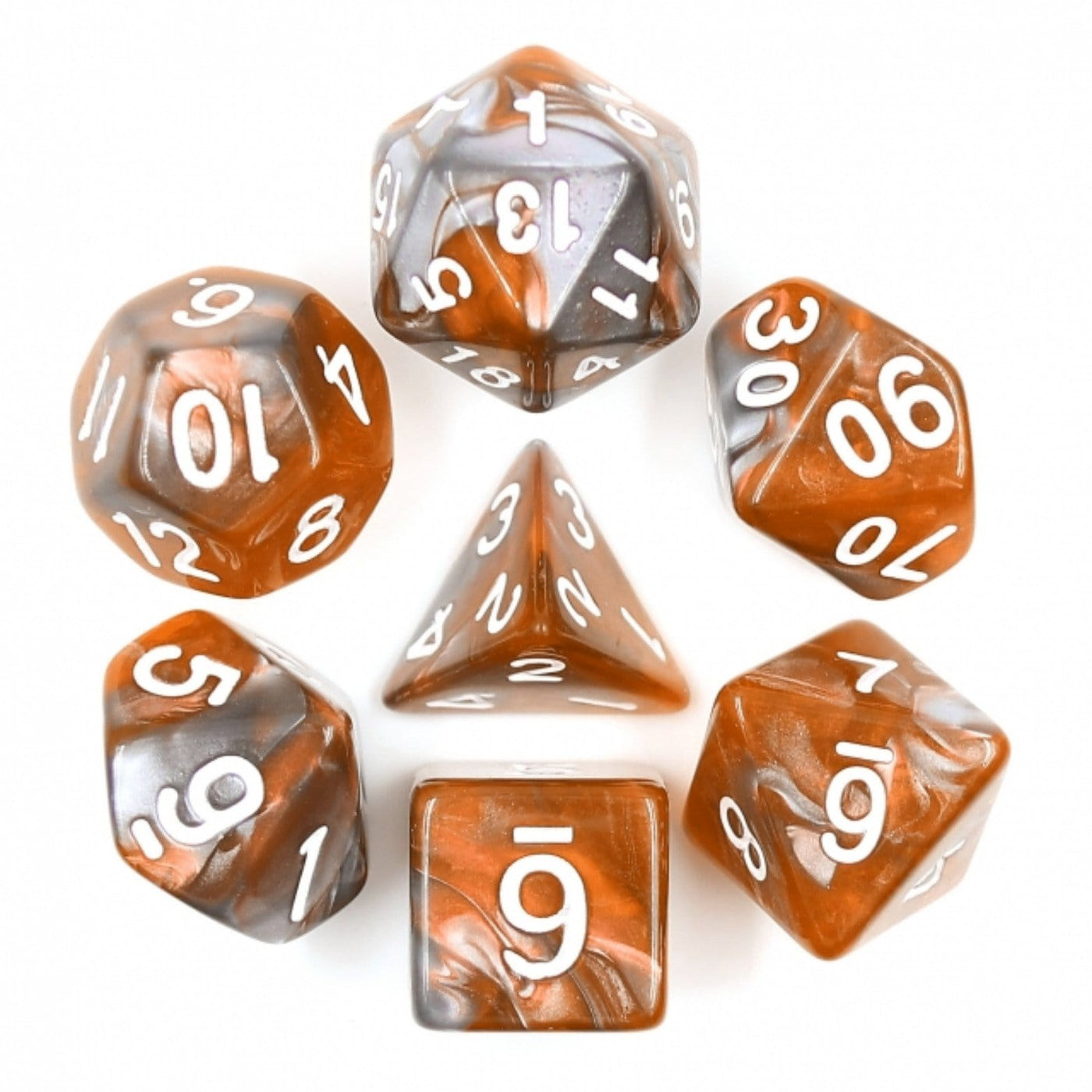 Amber Shard RPG Dice Set Plastic Dice Foam Brain Games