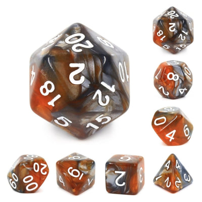 Amber Shard RPG Dice Set Plastic Dice Foam Brain Games
