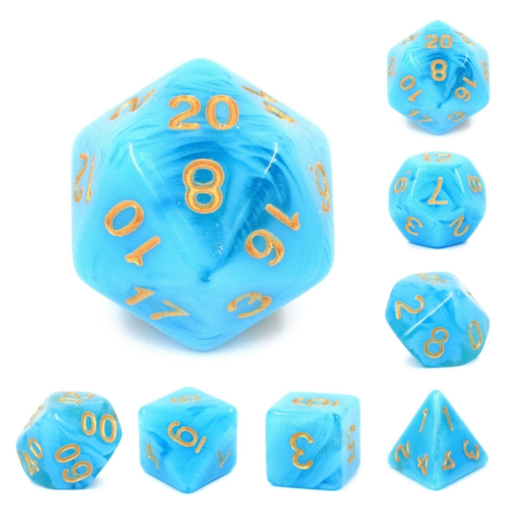 Atlantis RPG Dice Set Plastic Dice Foam Brain Games