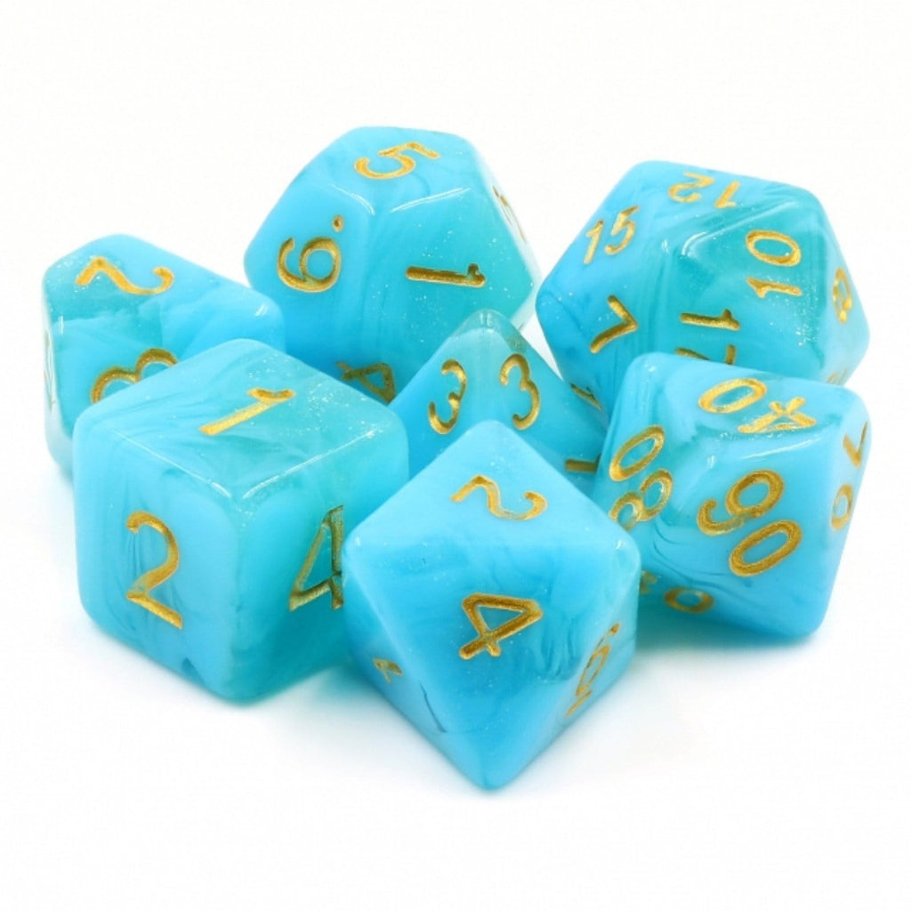 Atlantis RPG Dice Set Plastic Dice Foam Brain Games