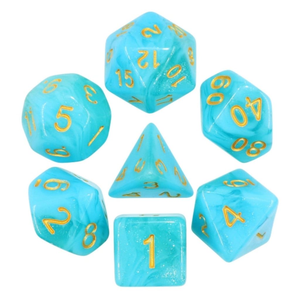 Atlantis RPG Dice Set Plastic Dice Foam Brain Games