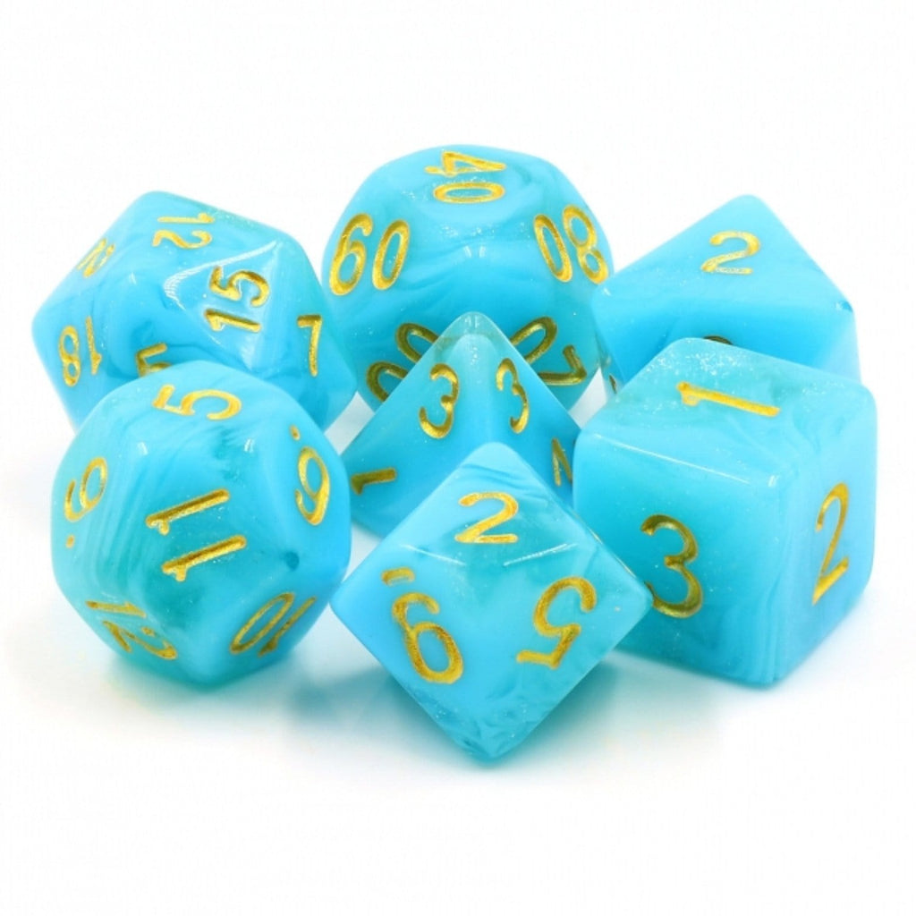 Atlantis RPG Dice Set Plastic Dice Foam Brain Games