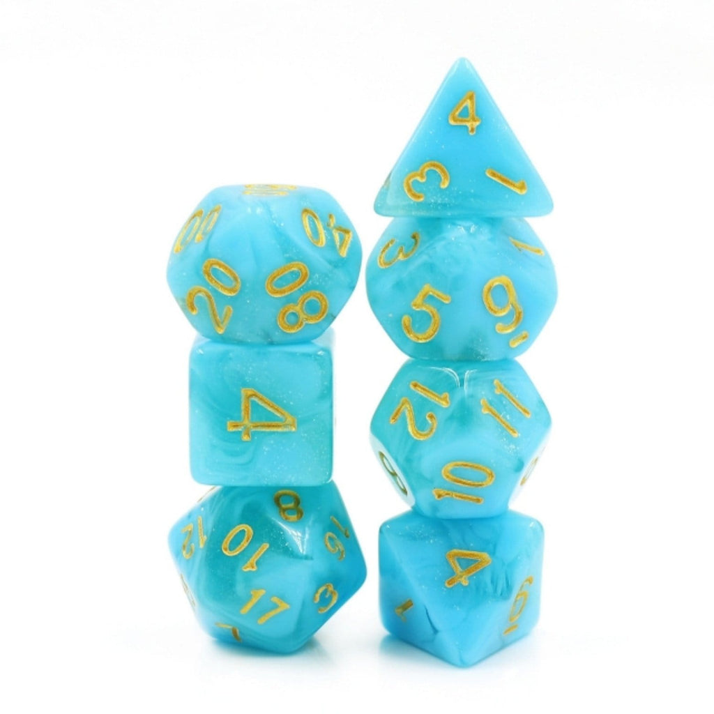 Atlantis RPG Dice Set Plastic Dice Foam Brain Games