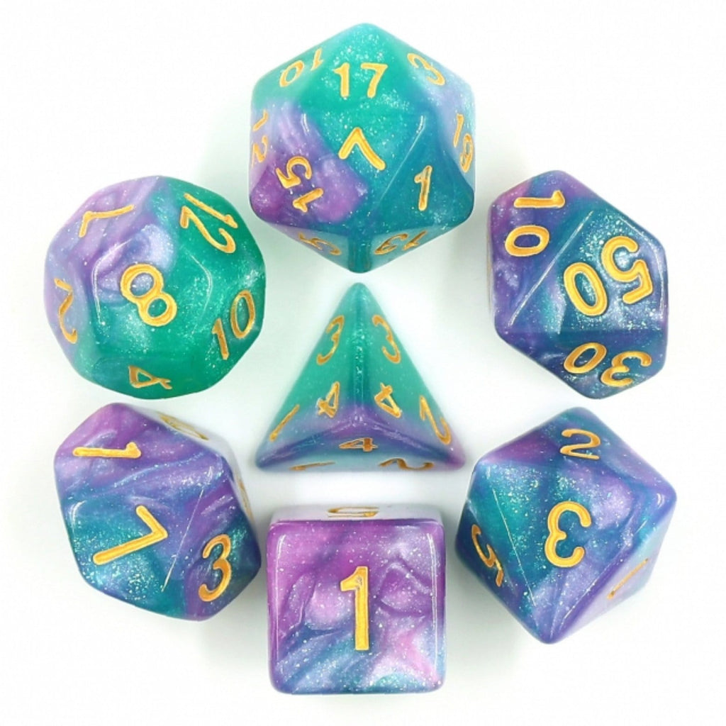 Byzantium RPG Dice Set Plastic Dice Foam Brain Games