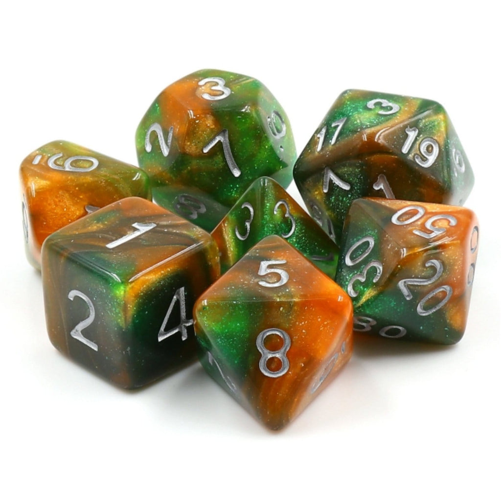 Emerald Vale RPG Dice Set Plastic Dice Foam Brain Games