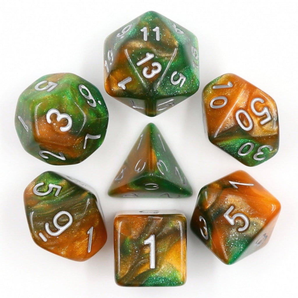 Emerald Vale RPG Dice Set Plastic Dice Foam Brain Games