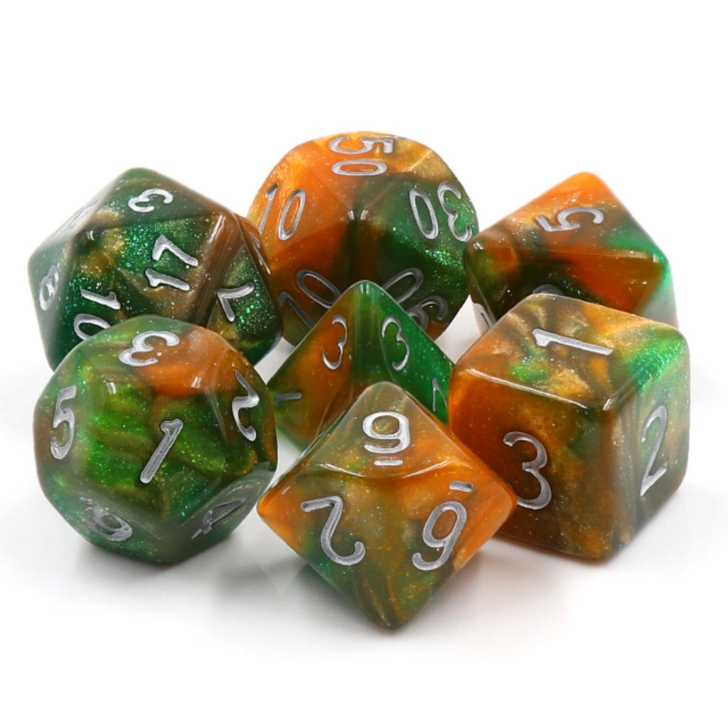 Emerald Vale RPG Dice Set Plastic Dice Foam Brain Games