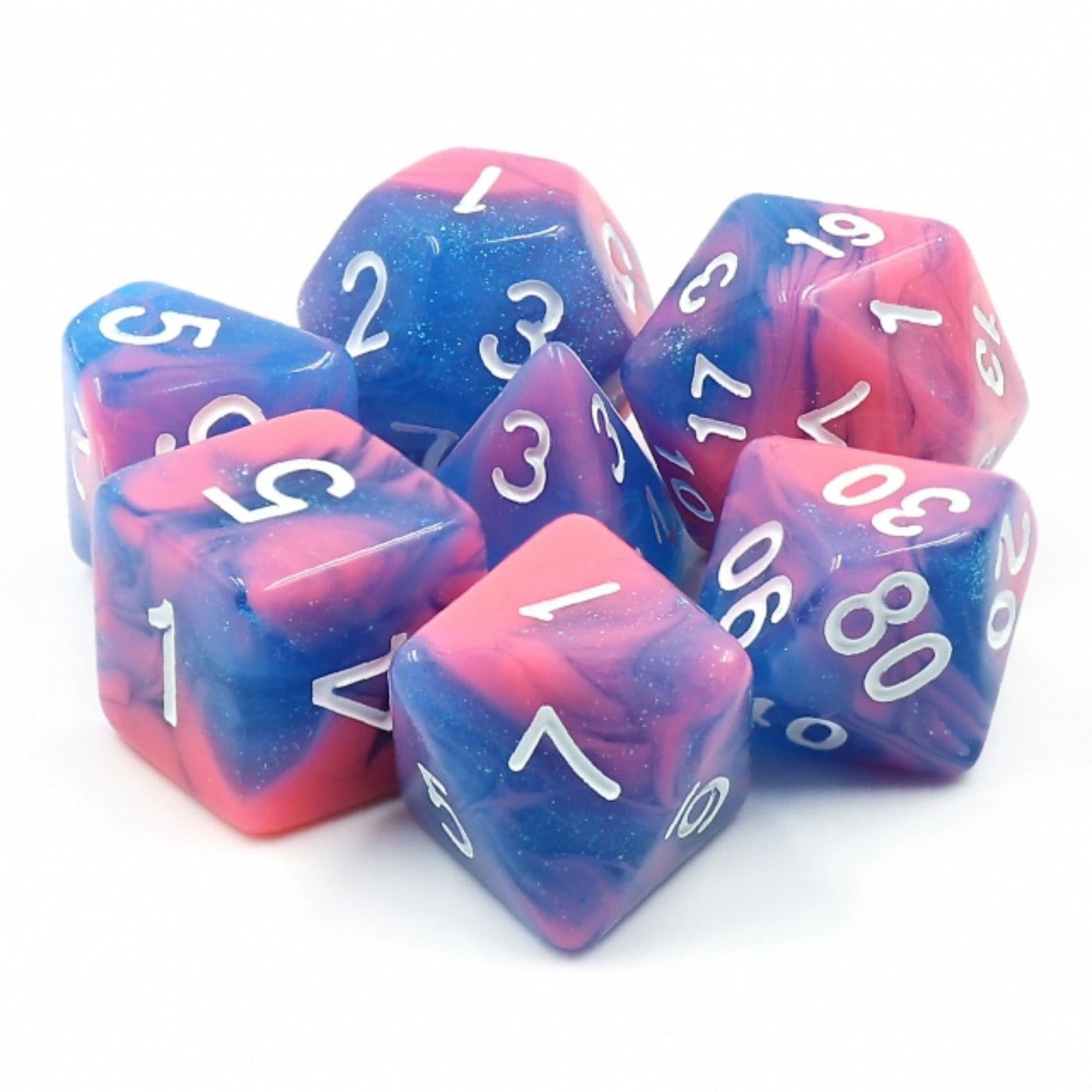 Miami Vice RPG Dice Set Plastic Dice Foam Brain Games