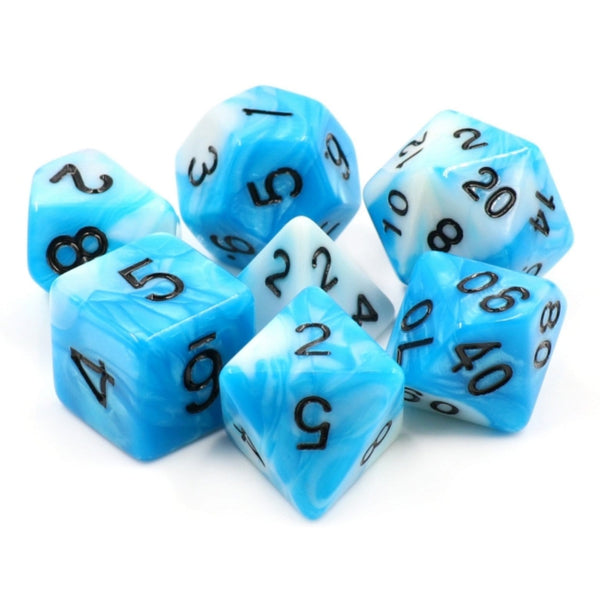 Cumulus Cloud RPG Dice Set Plastic Dice Foam Brain Games