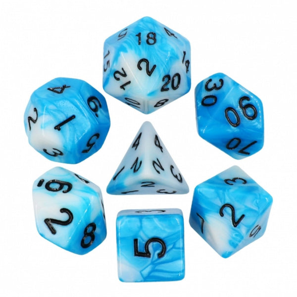 Cumulus Cloud RPG Dice Set Plastic Dice Foam Brain Games
