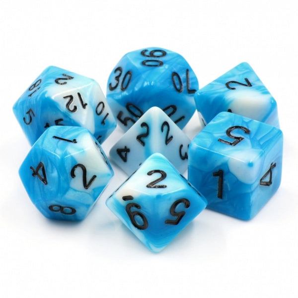 Cumulus Cloud RPG Dice Set Plastic Dice Foam Brain Games