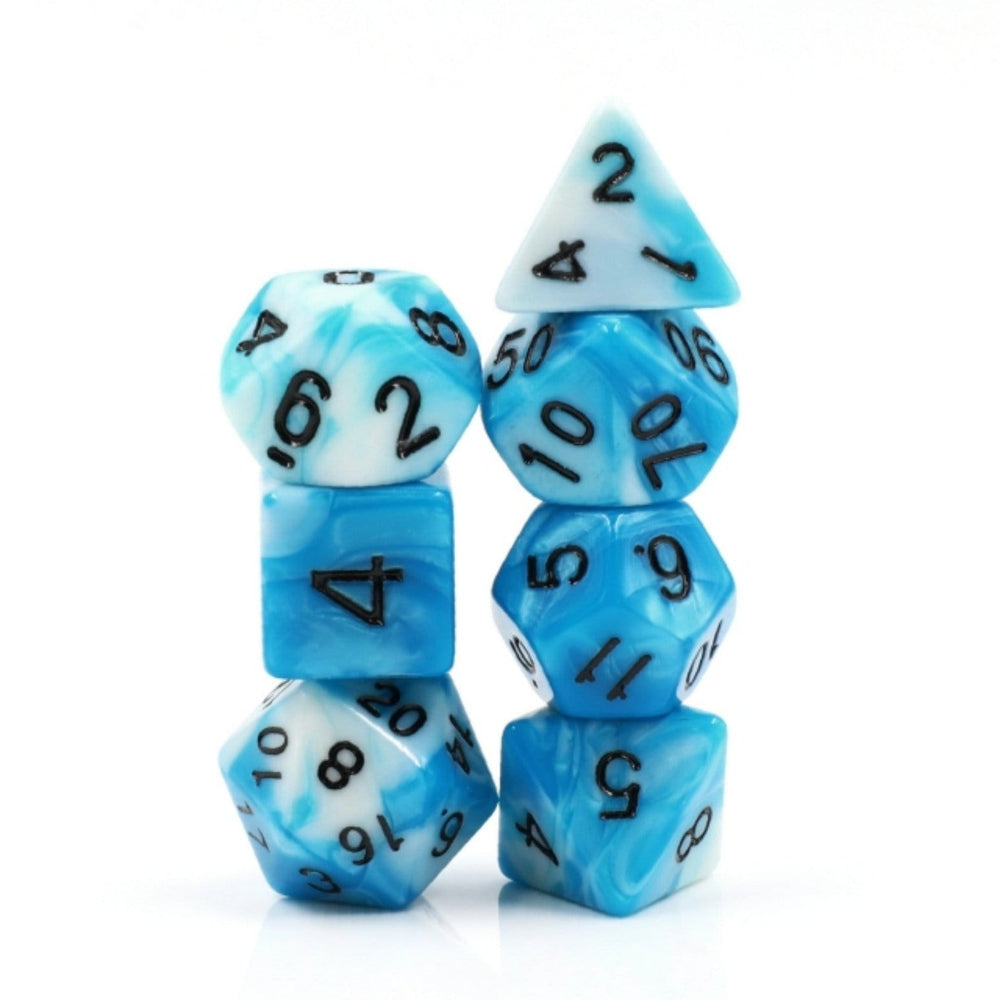 Cumulus Cloud RPG Dice Set Plastic Dice Foam Brain Games