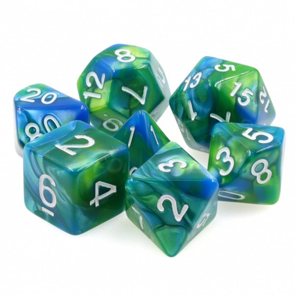 Planet Earth RPG Dice Set Plastic Dice Foam Brain Games