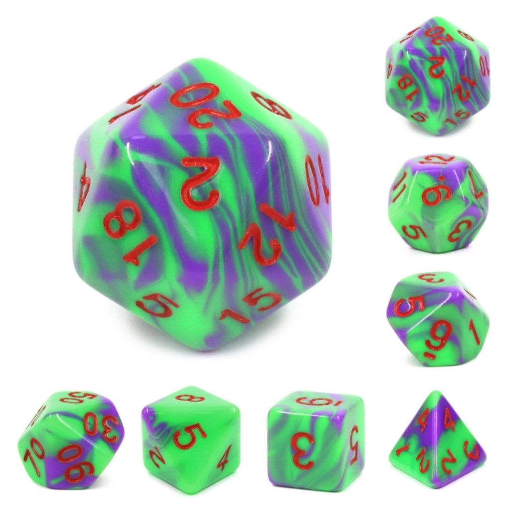 Goblin Goo RPG Dice Set Plastic Dice Foam Brain Games