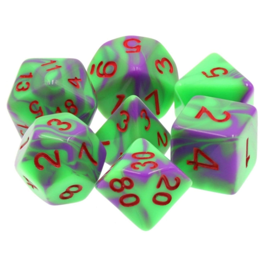 Goblin Goo RPG Dice Set Plastic Dice Foam Brain Games