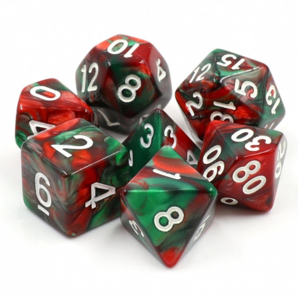Burning Bush RPG Dice Set Plastic Dice Foam Brain Games