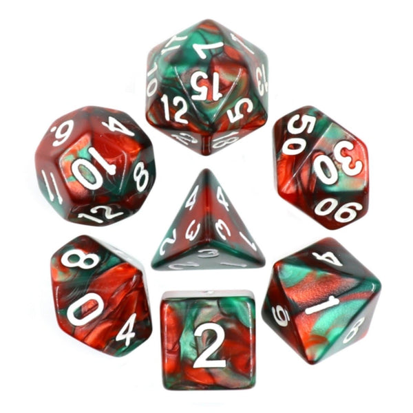 Burning Bush RPG Dice Set Plastic Dice Foam Brain Games