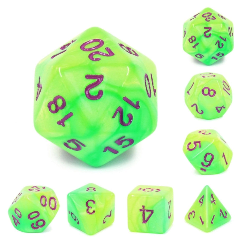 Monster Snot RPG Dice Set Plastic Dice Foam Brain Games