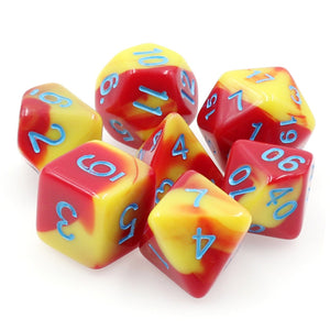 Ketchup & Mustard RPG Dice Set Plastic Dice Foam Brain Games