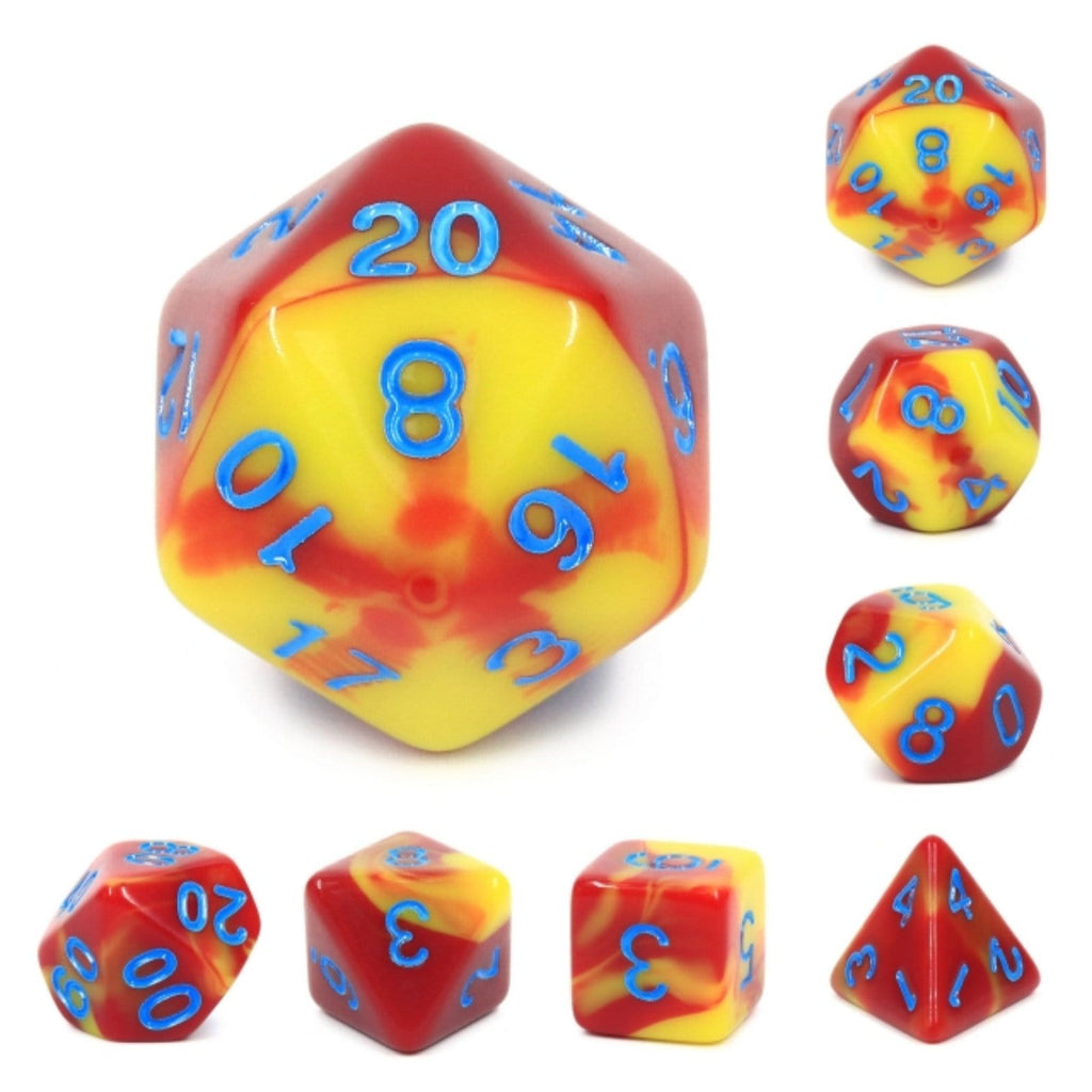 Ketchup & Mustard RPG Dice Set Plastic Dice Foam Brain Games