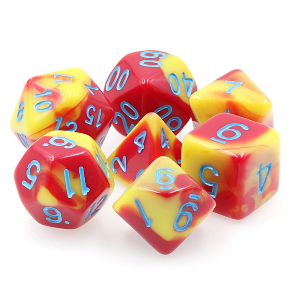 Ketchup & Mustard RPG Dice Set Plastic Dice Foam Brain Games